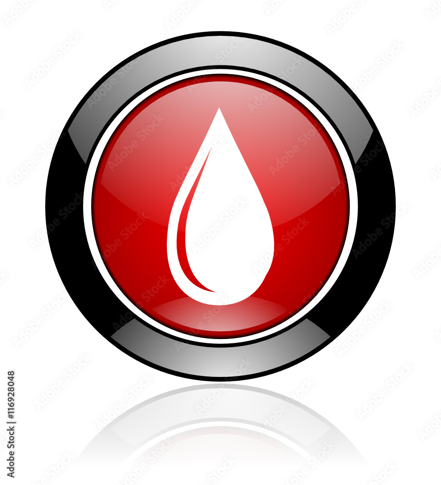 Glossy vector water icon Glossy vector water icon