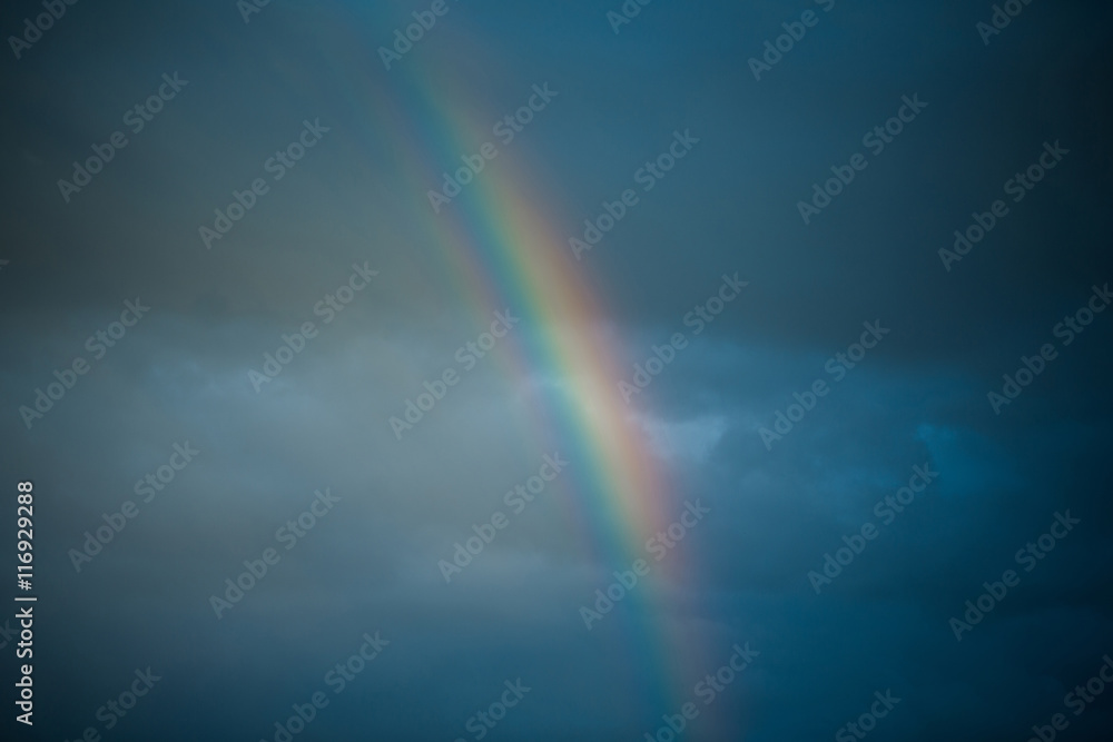 Colorful rainbow in the sky