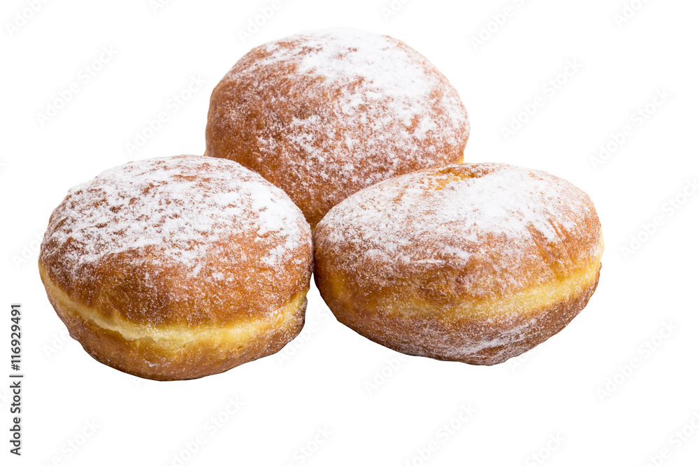 Doughnuts on a white background Doughnuts on a white background