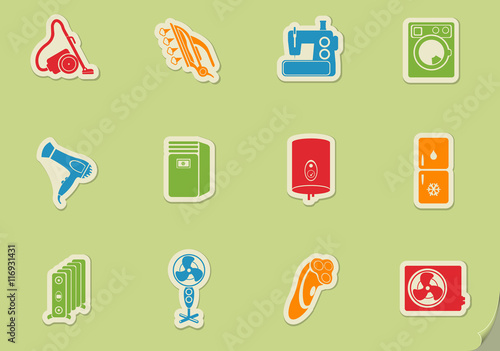 Home applicances simply symbols