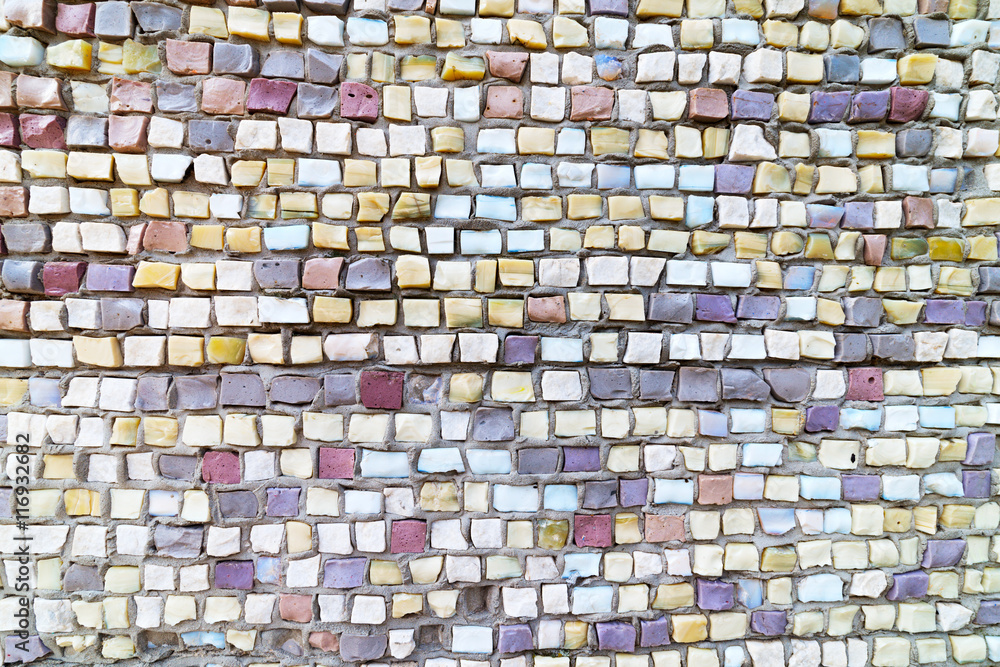 Fototapeta premium Kolorowa mozaika kamienna i szklana