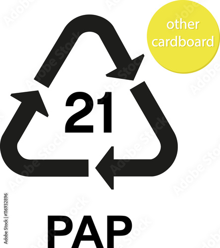 PAP other cardboard recycling code