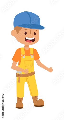 Builders kid vector