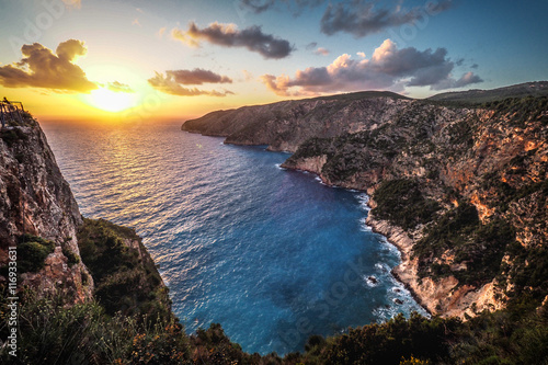 Kampi, the place for the most beautifull sunset in Zakynthos isl фототапет