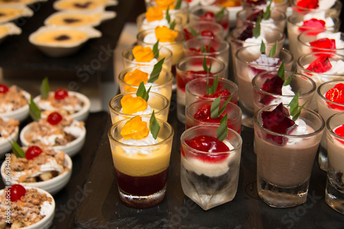  delicious Mini in glass dessert station