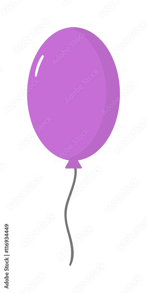 Color glossy balloons party vector illustration. Round entertainment balloon holiday festival happy gift. Balloon beautiful toy party day celebrate, isolated helium carnival tool.
