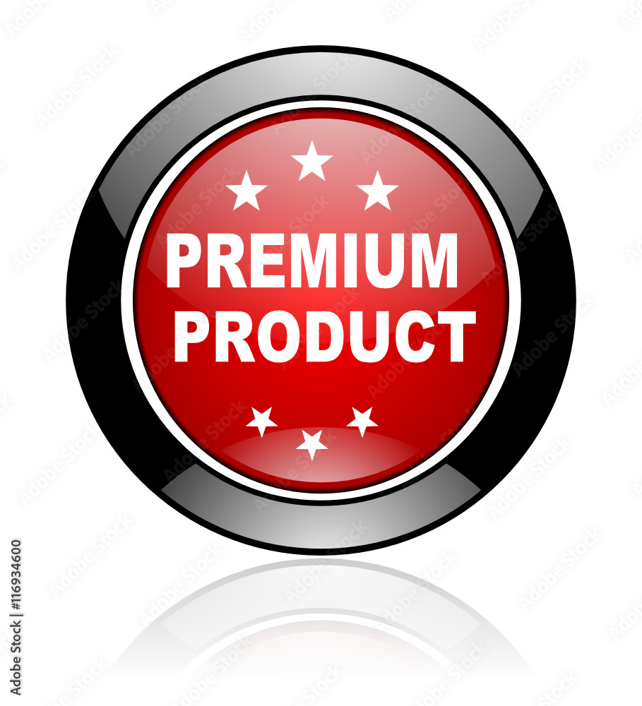 Red round vector icon