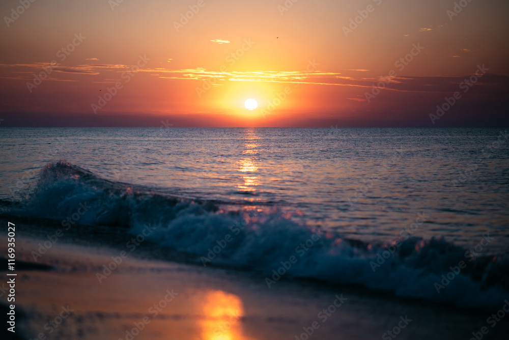 Naklejka premium Twilight Sunset Stones