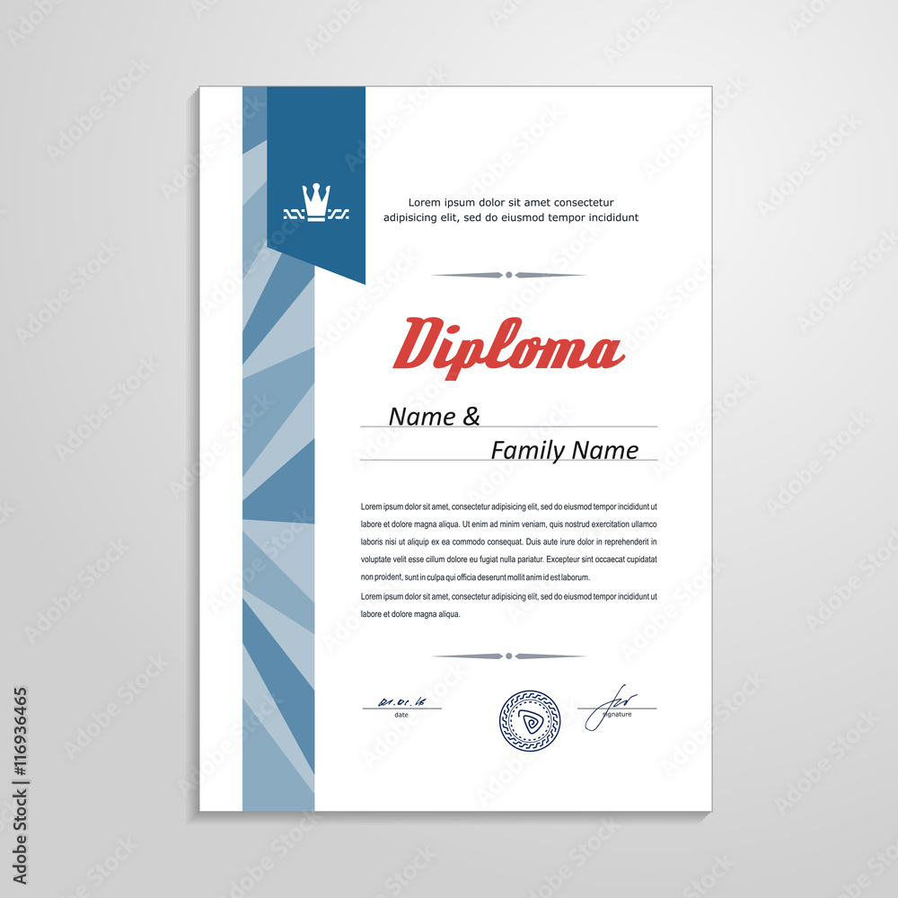 Certificate, Diploma, design template Certificate, Diploma, design template