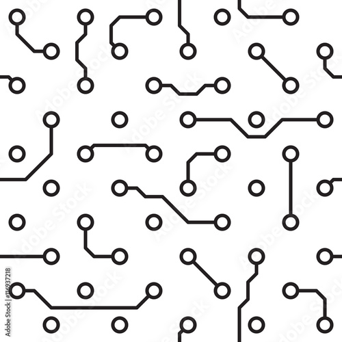 Seamless pattern - computer circuit board