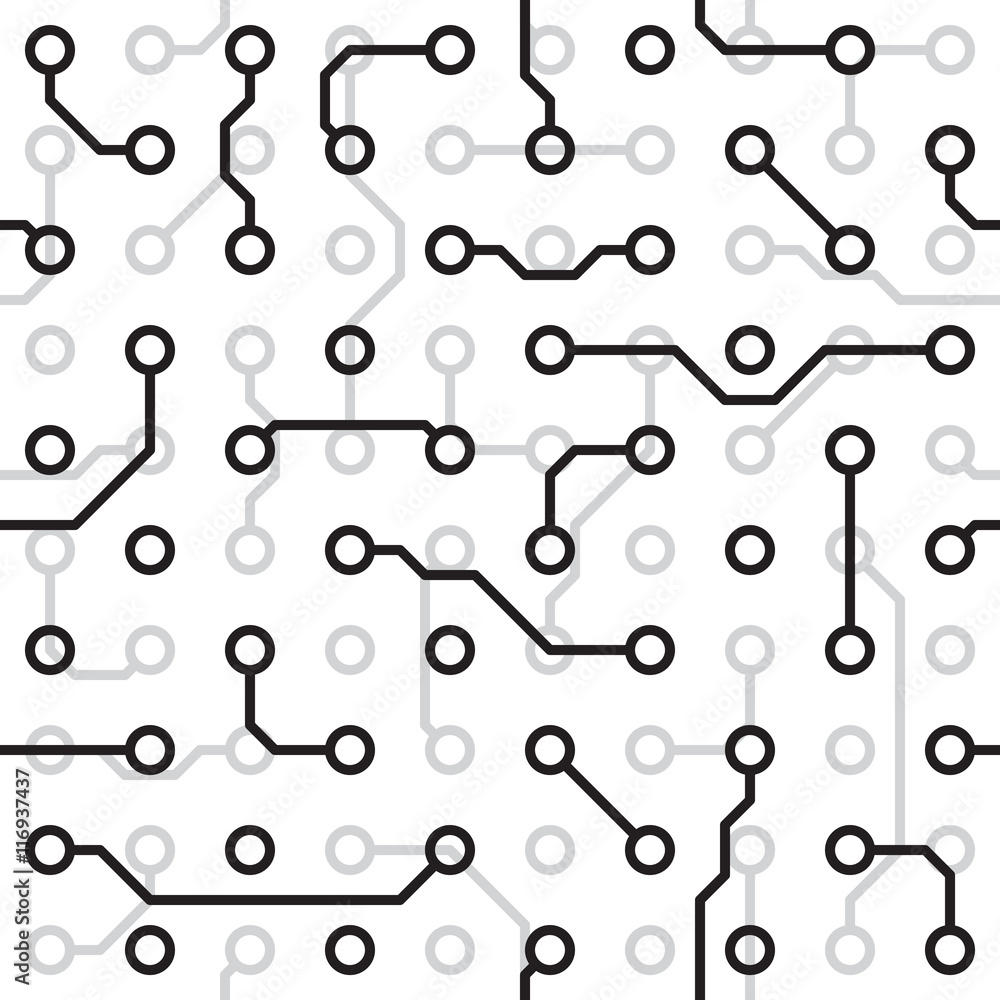 Seamless vector texture - circuit board Seamless vector texture - circuit board