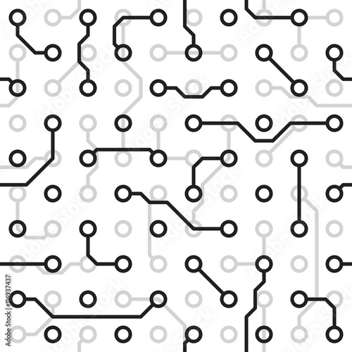 Seamless vector texture - circuit board