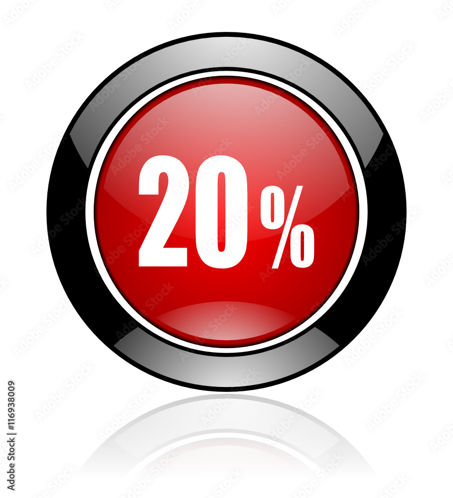 Modern design red and black circle vector sale icon. Round web promotion button. Modern design red and black circle vector sale icon. Round web promotion button.
