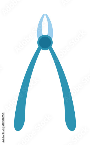Dental forceps instruments for tooth extraction isolated. Treatment tool surgery clinic tooth dental forceps dentist health care. Professional dental forceps steel instrument healthcare medicine.