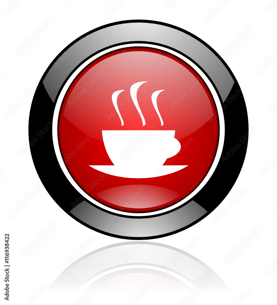 Red round vector icon Red round vector icon