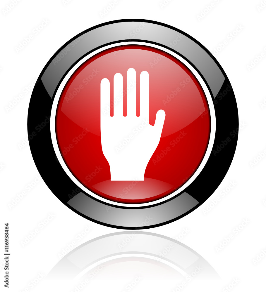 Modern design red and black round validate vector icon Modern design red and black round validate vector icon