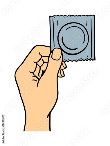 Human hand holding condom pose signal human fingers. Human hand isolated. Silhouette of hand showing symbols finger thumb vector illustration. Phone, talk, smart phone.
