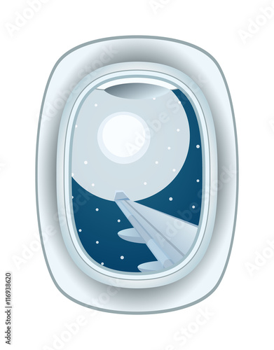 Airplane window nature outdoor landscape view. Airplane window view holiday vacation. Airline, travel, clouds sunset airplane window view. Nature travel travel airplane view
