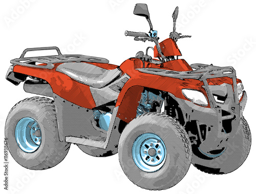 Quad bike - vector