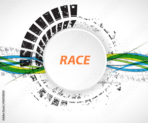 Racing square background  vector illustration abstraction in race car track