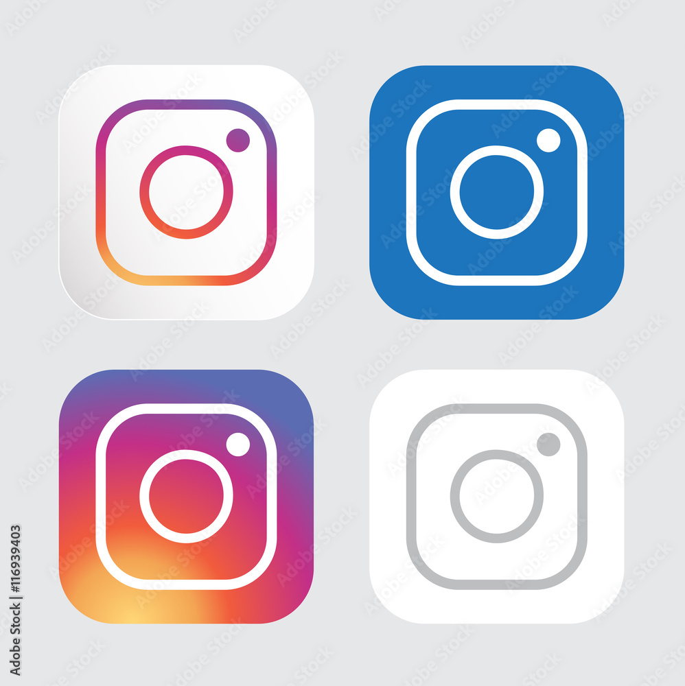 Instagram logo. Isolated Instagram logo New Stock Vector | Adobe Stock