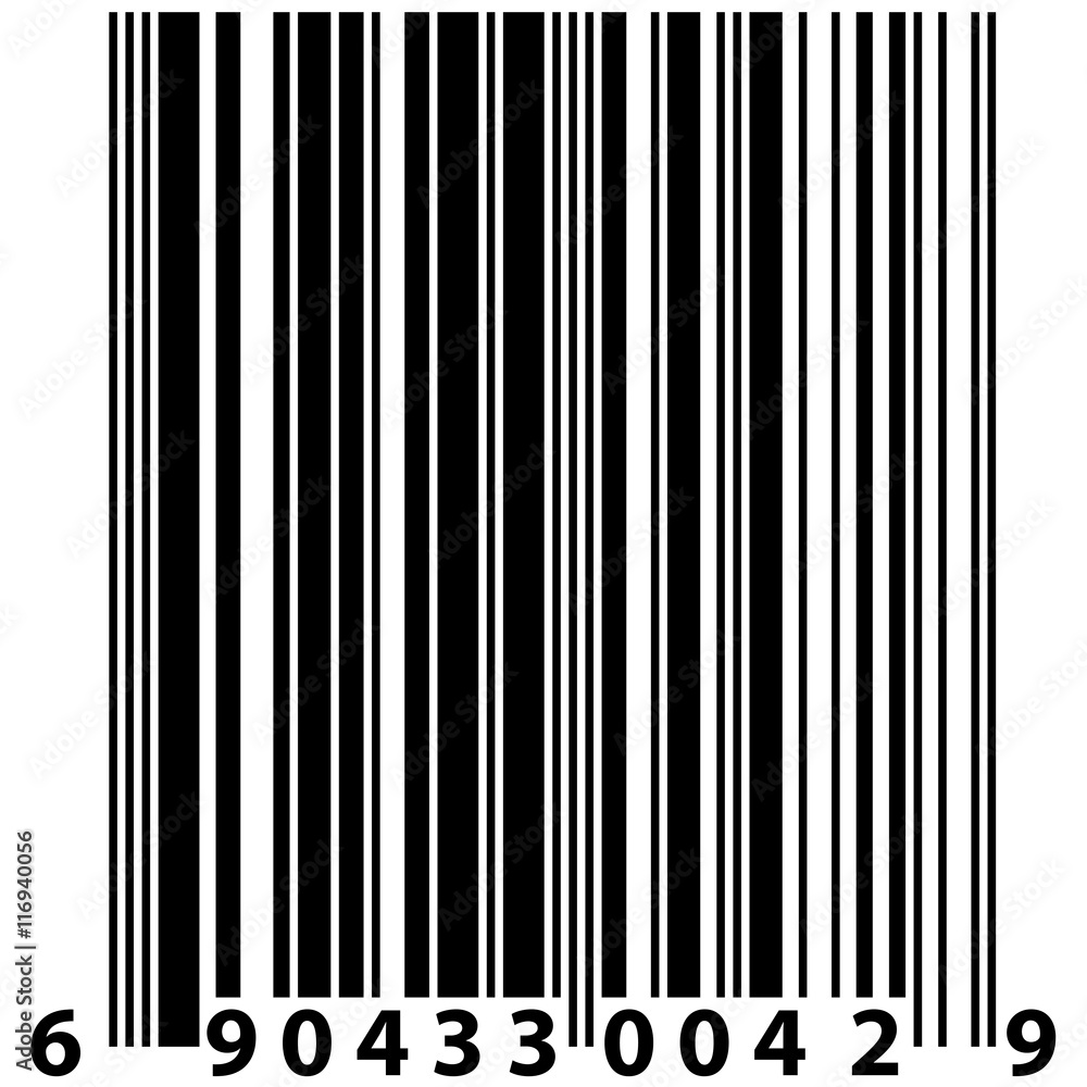 Vector barcode label - element for design Vector barcode label - element for design