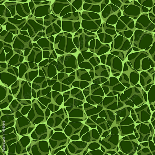 Vector seamless biological pattern - green veins