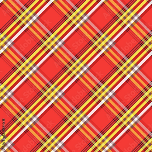 Fabric with diagonal lines checkered pattern. Repeat tribal maas