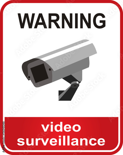 Video surveillance sign.