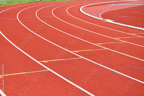 Athletic stadium. Running track. © faraonvideo