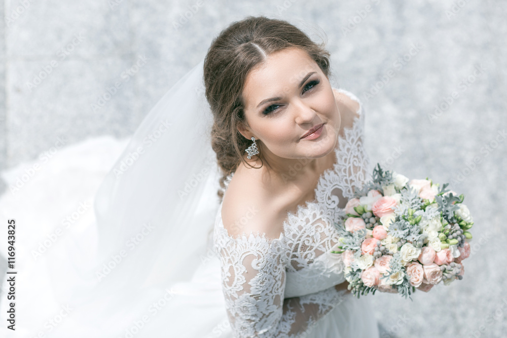 beautiful bride with a bouquet beautiful bride with a bouquet
