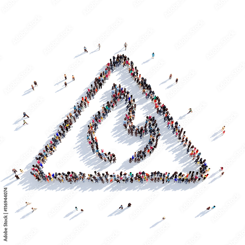 sign of fire people 3D rendering sign of fire people 3D rendering