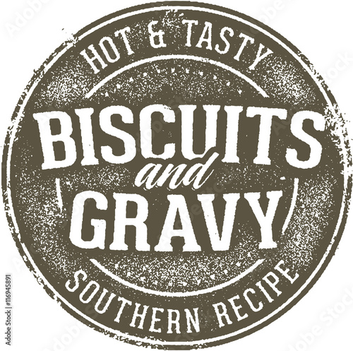 Vintage Biscuits and Gravy Distressed Sign