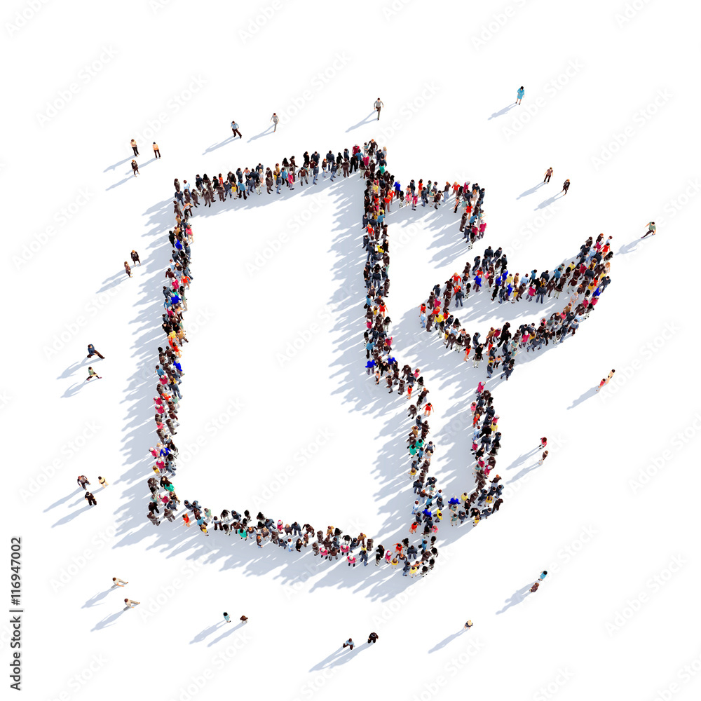 folder people 3D rendering folder people 3D rendering
