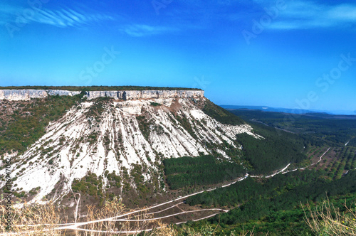 Table mountain (Besh-Kosh), view from the North side of Chufut-K photo