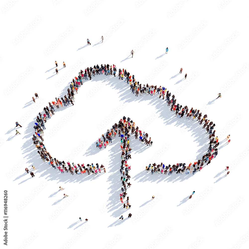 downloads cloud people 3D rendering downloads cloud people 3D rendering