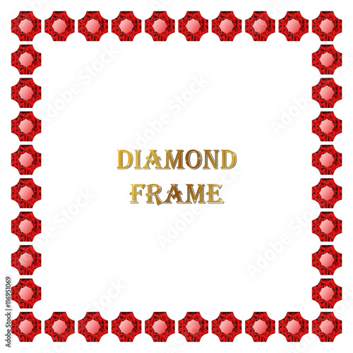 Ruby square frame