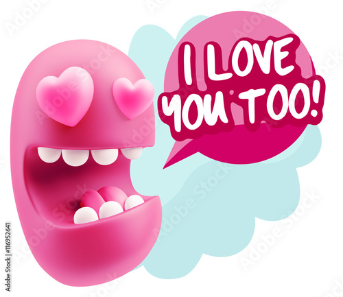 3d Rendering Emoji In Love With Heart Eyes Saying I Love You To Stock Illustration Adobe Stock 3d Rendering Emoji In Love With Heart Eyes Saying I Love You To Stock Illustration Adobe Stock