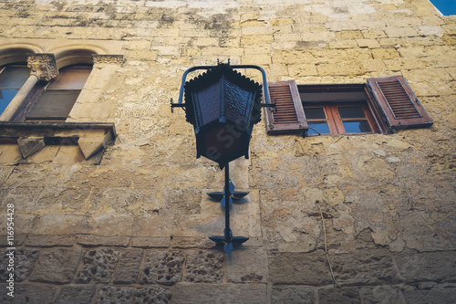 Typical Maltese architecture detail in Mdina city - Malta