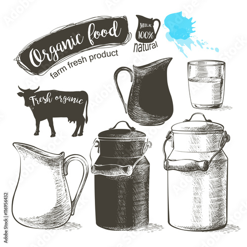 bottles jar milk