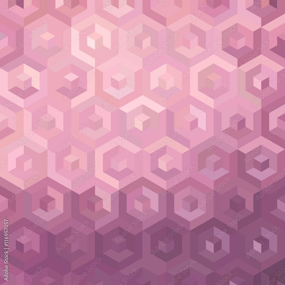 Pink isometric background illustration Pink isometric background illustration
