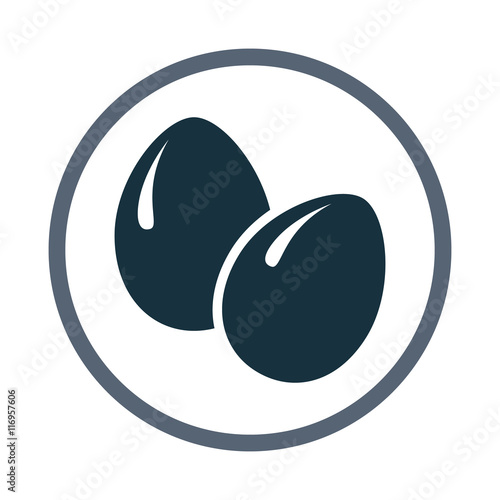 Beet simple icon on the background