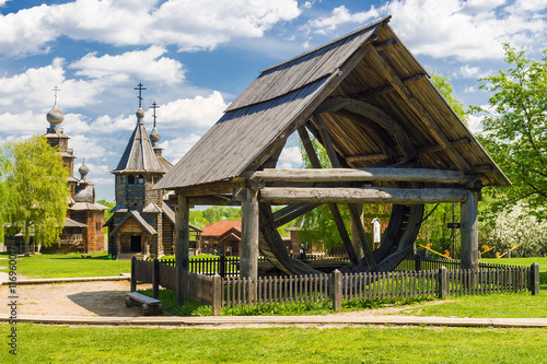 Tableau sur toile museum of wooden architecture in Suzdal, Golden Ring of Russia