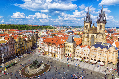 Obraz na płótnie Town Square in Prague Prague, Czech Republic w salonie