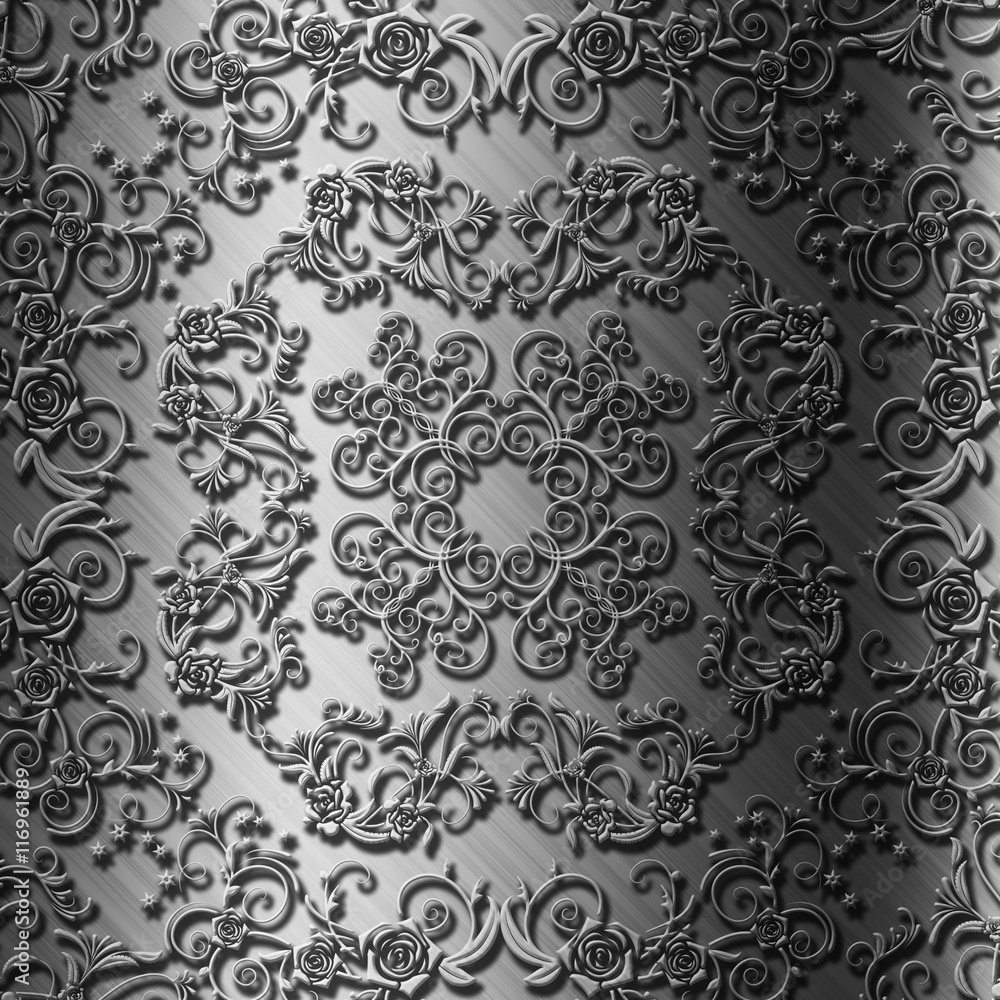 floral metal plate background floral metal plate background
