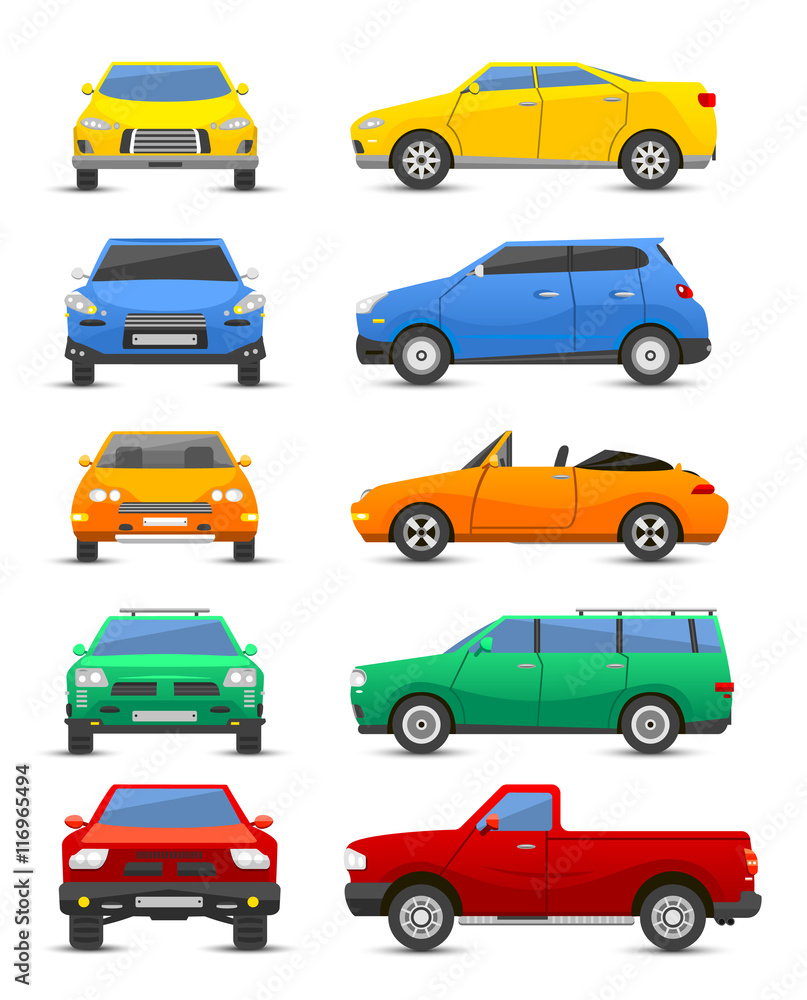 Car vechicle isolated on white. Car vechicle isolated on white.