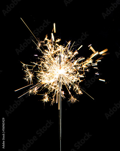 Obraz na płótnie Sparkler on Black Background