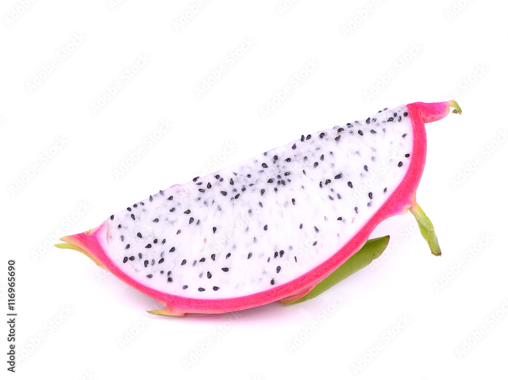 dragon fruit on white background dragon fruit on white background