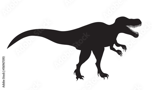 picture of silhouette of Tyrannosaurus