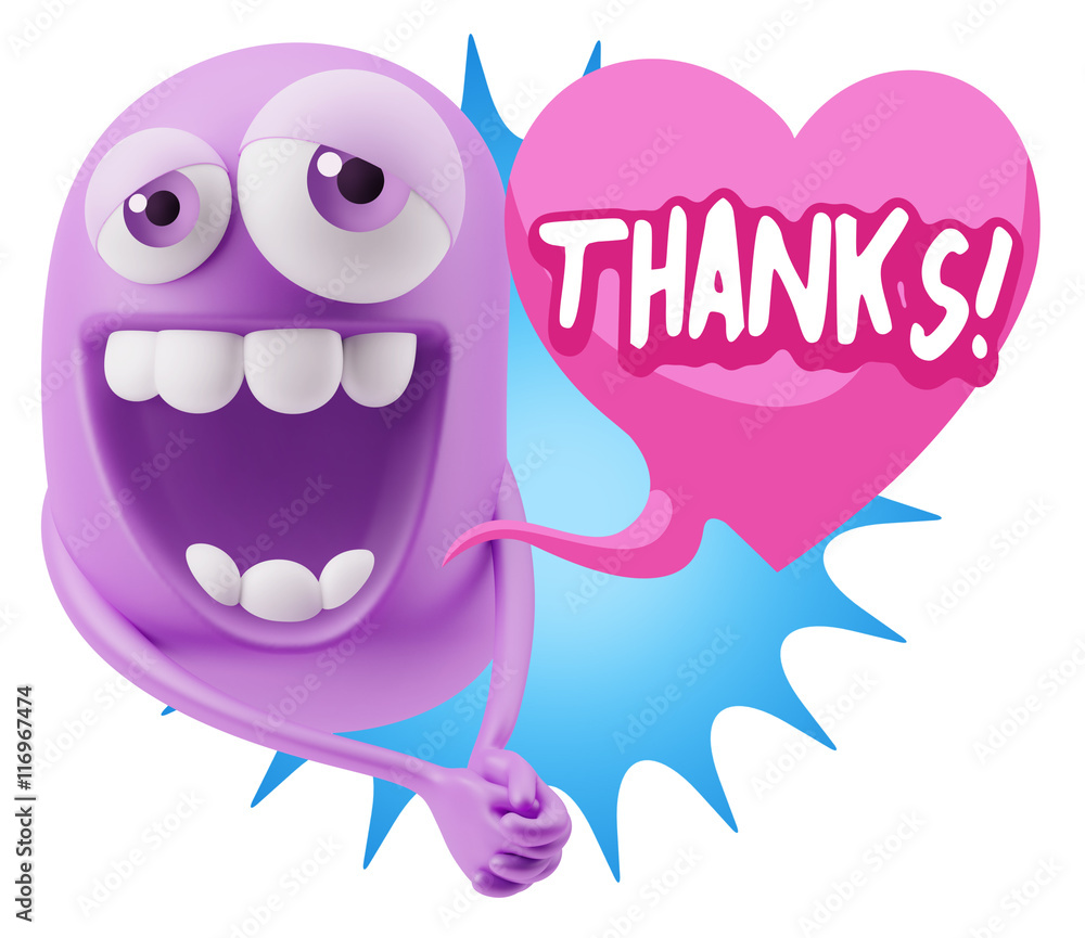 3d Rendering. Romantic Emoticon Character Face Expression with h 3d Rendering. Romantic Emoticon Character Face Expression with h